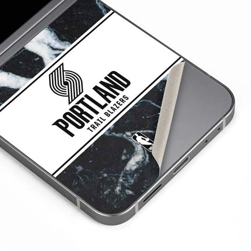 NBA Portland Trail Blazers Marble Galaxy Z Flip6 Skin